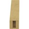 Ekena Millwork 3-inch W x 6-inch D x 10-inch H Ridgewood Rough Cedar Woodgrain TimberThane Knee Brace, Primed BRCUR03X06X10RIDRCPR - alternate 3